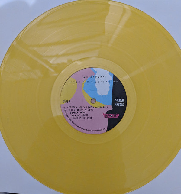 Autogramm : What R U Waiting 4? (LP, Album, Ltd, Yel)