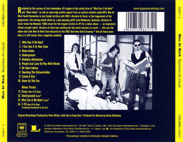 Men At Work : Business As Usual (CD, Album, RE, RM)