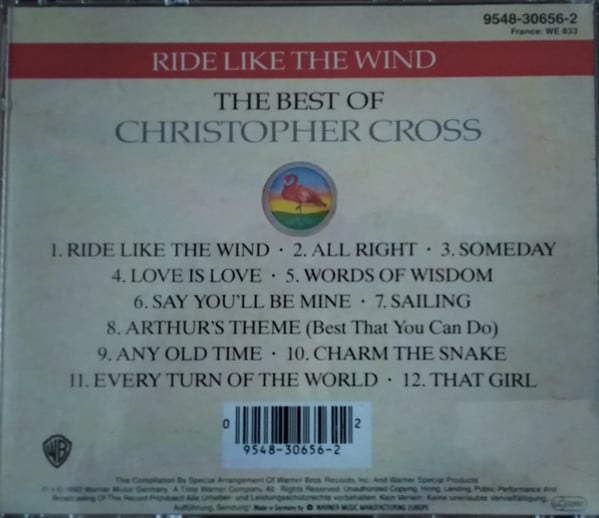 Christopher Cross : Ride Like The Wind / The Best Of Christopher Cross (CD, Comp, RE)