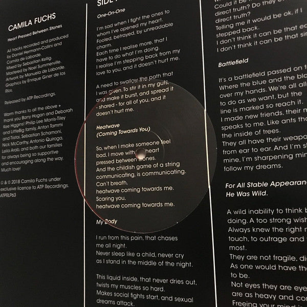 Camila Fuchs : Heart Pressed Between Stones (LP, Album, Ltd, S/Edition, Red)