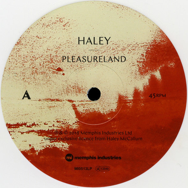 Haley (6) : Pleasureland (LP, Album, Whi)