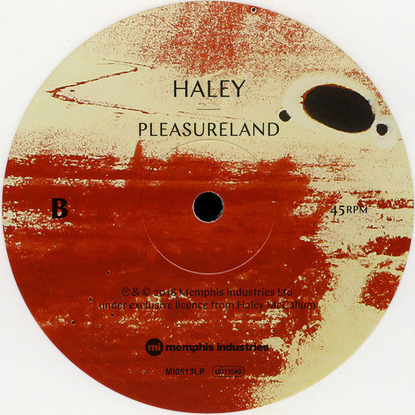 Haley (6) : Pleasureland (LP, Album, Whi)
