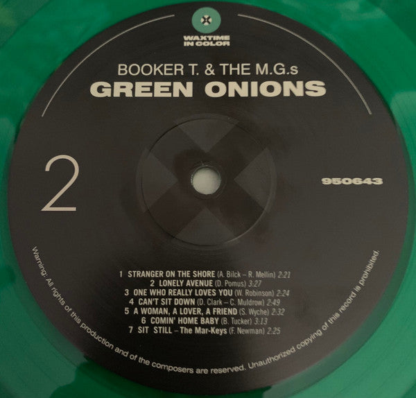Booker T & The MG's : Green Onions (LP, Album, Ltd, RE, RM, Gre)