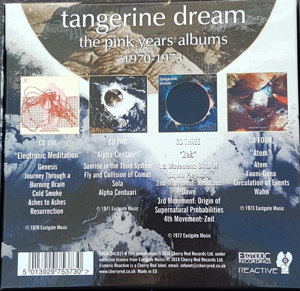 Tangerine Dream : The Pink Years Albums 1970-1973 (CD, Album, RE, RM + CD, Album, RE, RM + CD, Album,)