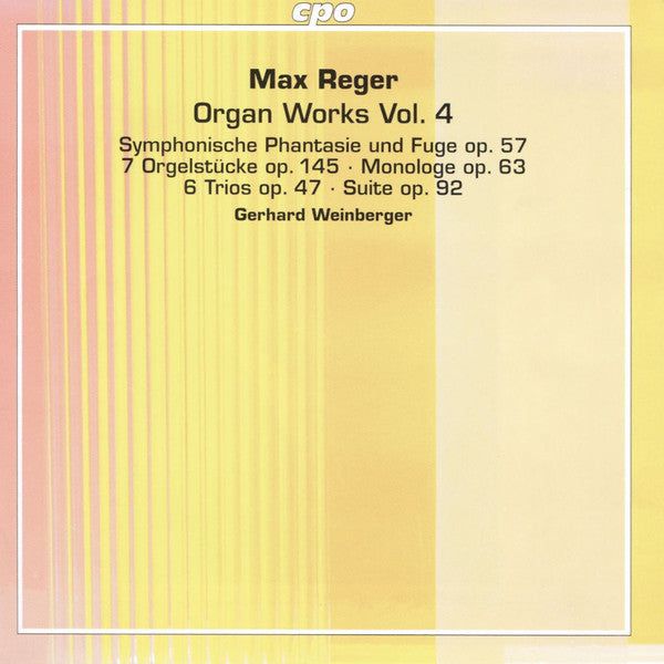 Max Reger - Gerhard Weinberger : Organ Works Vol. 4 (2xSACD, Hybrid, Multichannel, Album)