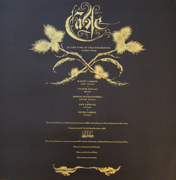 Cable (5) : Never Trust A Gemini (LP, Album, Ltd, Met)