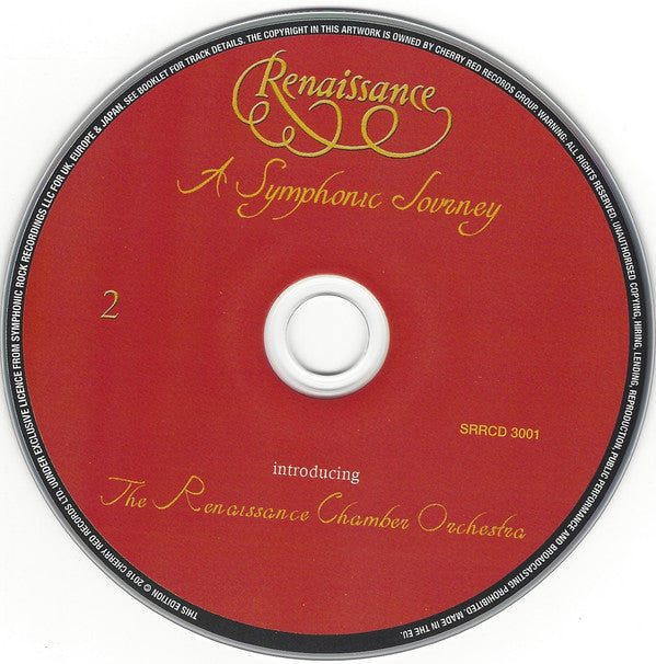 Renaissance (4) With The Renaissance Chamber Orchestra : A Symphonic Journey • Live In Concert (2xCD + DVD-V, Multichannel, NTSC + Album, RE, Dig)