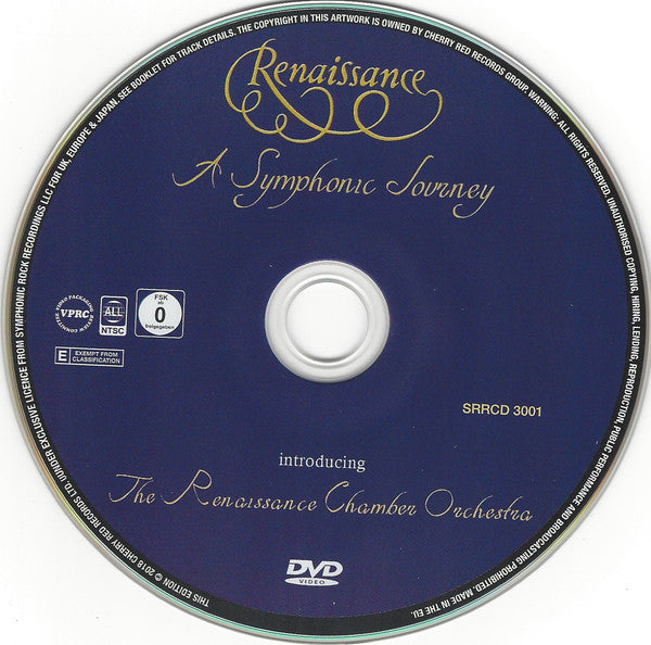 Renaissance (4) With The Renaissance Chamber Orchestra : A Symphonic Journey • Live In Concert (2xCD + DVD-V, Multichannel, NTSC + Album, RE, Dig)