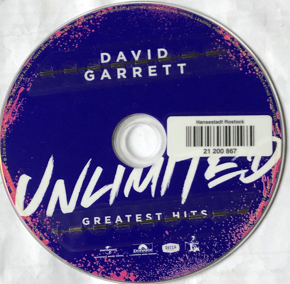 David Garrett (4) : Unlimited, Greatest Hits (CD, Comp)