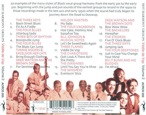 Various : Viddle De Vop Volume 2 (CD, Comp)