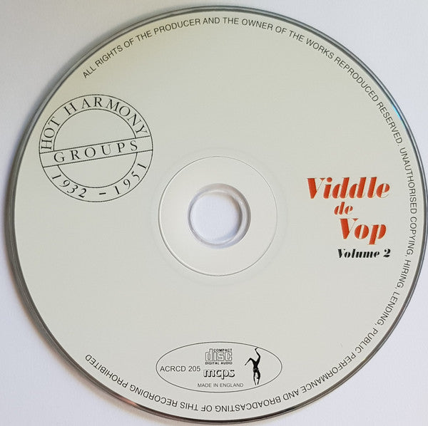 Various : Viddle De Vop Volume 2 (CD, Comp)