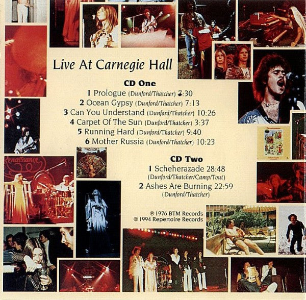 Renaissance (4) : Live At Carnegie Hall (2xCD, Album, RE)