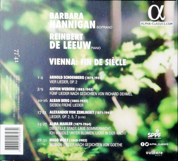 Barbara Hannigan, Reinbert de Leeuw : Vienna Fin De Siècle (CD, Album, Dig)
