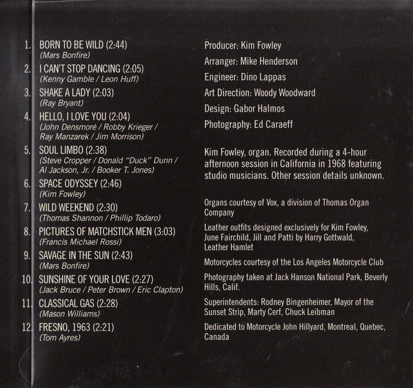 Kim Fowley : Born To Be Wild (CD, Album, RE)