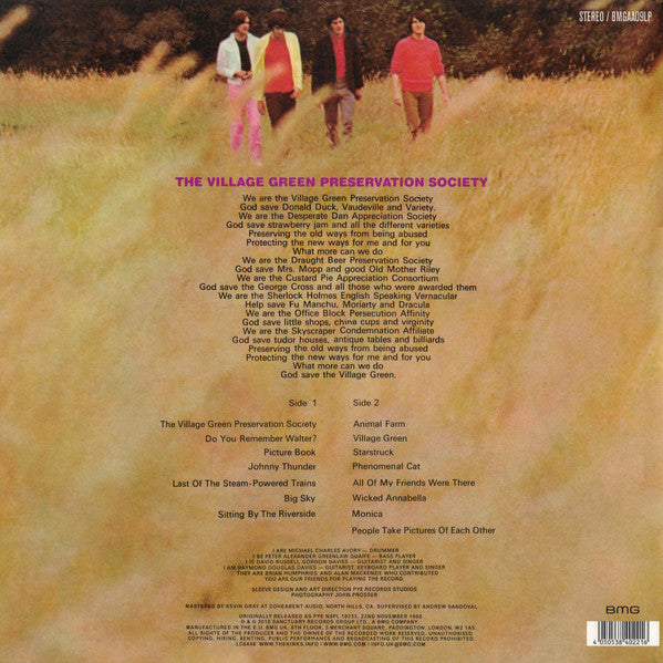 The Kinks : The Kinks Are The Village Green Preservation Society (LP, Album, RE, RM)