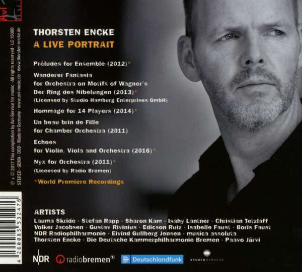 Thorsten Encke - Isabelle Faust · Christian Tetzlaff · Sharon Kam · Deutsche Kammerphilharmonie Bremen · NDR Radiophilharmonie · Musica Assoluta · Paavo Järvi : A Portrait (CD, Album, Dig)