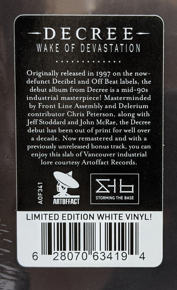 Decree : Wake Of Devastation (LP, Album, Ltd, RE, RM, Cle)