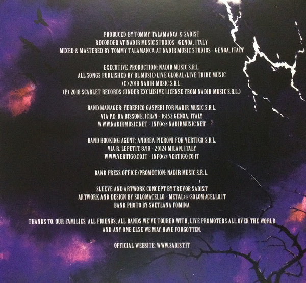 Sadist (2) : Spellbound (CD, Album, Dig)