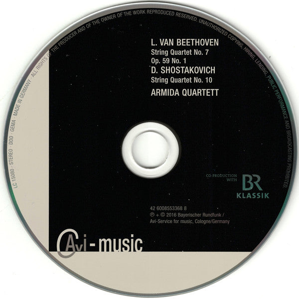 Armida Quartett : Beethoven · Shostakovich (CD, Album)