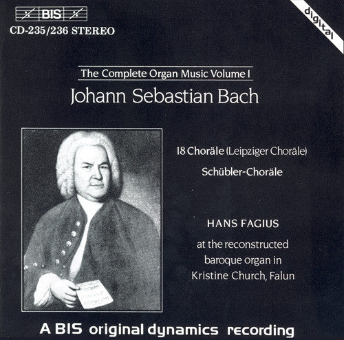 Johann Sebastian Bach, Hans Fagius : 18 Choräle (Leipziger Choräle) / Schübler-Choräle (2xCD, RP)