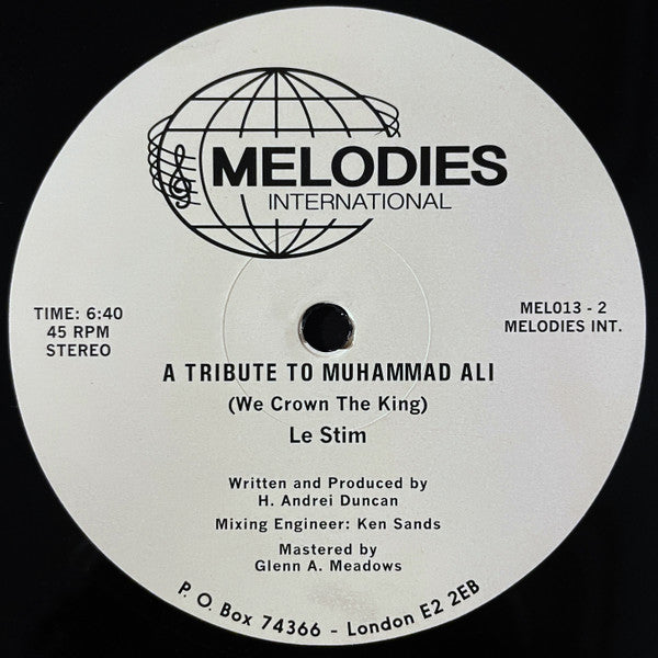 Le Stim : A Tribute To Muhammad Ali (We Crown The King) (12", RE)