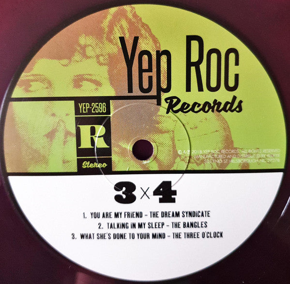 Bangles • The Three O'Clock • The Dream Syndicate • Rain Parade : 3×4 (2xLP, Album, RSD, Pur)