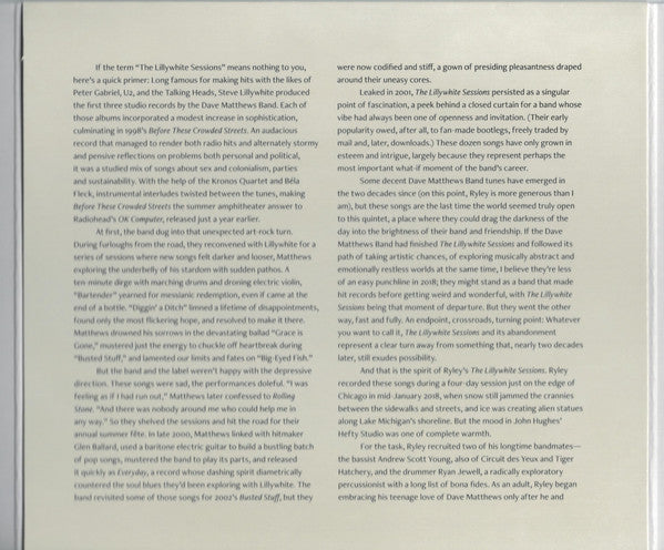 Ryley Walker : The Lillywhite Sessions (CD, Album)