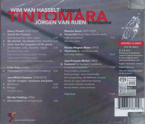 Wim Van Hasselt, Jörgen van Rijen : Tintomara (SACD, Hybrid, Multichannel, Album)