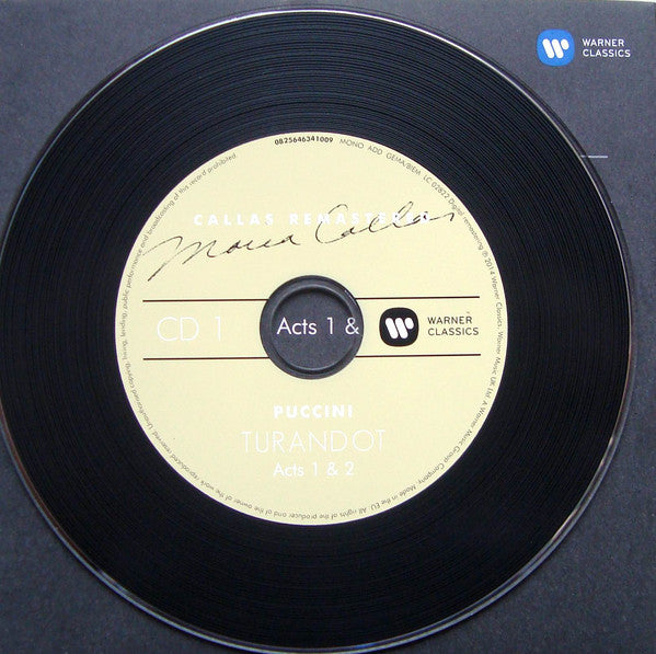 Giacomo Puccini / Maria Callas, Giuseppe Nessi, Nicola Zaccaria, Eugenio Fernandi, Elisabeth Schwarzkopf, Mario Borriello, Renato Ercolani, Piero De Palma, Giulio Mauri, Tullio Serafin, Norberto Mola, Teatro Alla Scala : Turandot (2xCD, Album, Mono, RE, RM, Car)