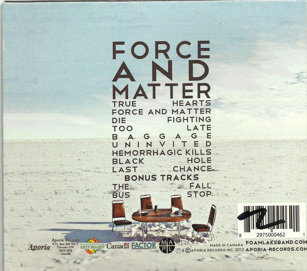 Foam Lake : Force And Matter (CD, Album)