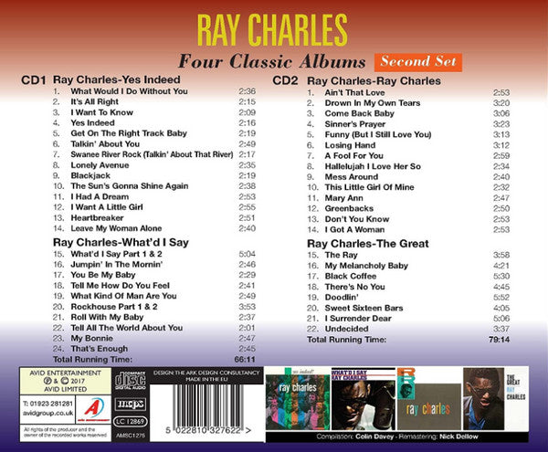 Ray Charles : Four Classic Albums (2xCD, Comp, RM)