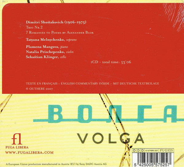 Dmitri Shostakovich, Tatyana Melnychenko, Plamena Mangova, Natalia Prischepenko, Sebastian Klinger : Trio Nr. 2 / 7 Romances To Poems By Alexander Blok (CD)