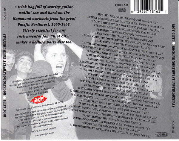 Various : Riot City! Rocking Northwest Instrumentals (CD, Comp)