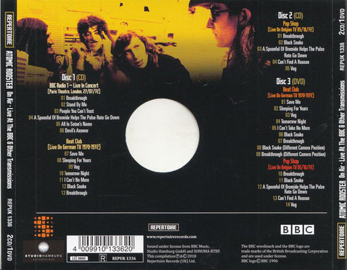 Atomic Rooster : On Air - Live At The BBC & Other Transmissions (2xCD, Album + DVD-V)