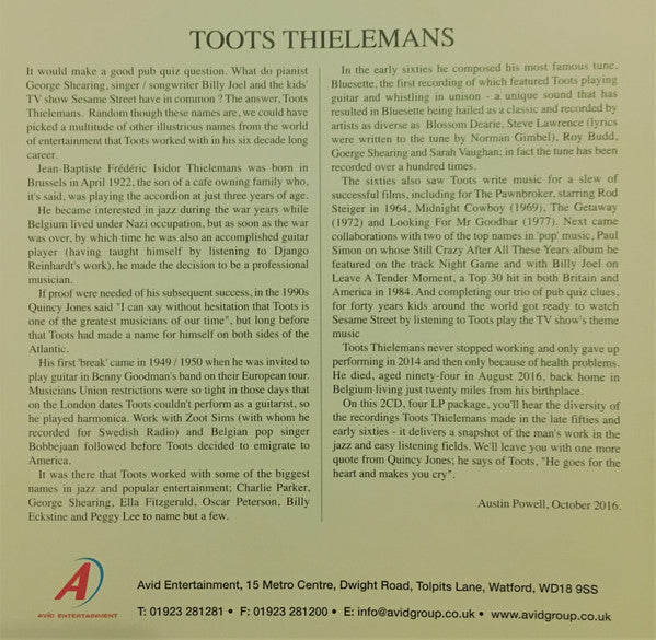 Toots Thielemans : Four Classic Albums (2xCD, Comp, RM)