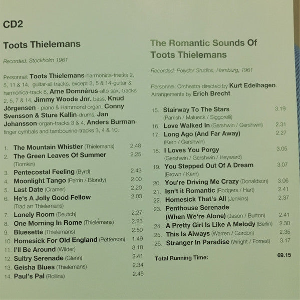 Toots Thielemans : Four Classic Albums (2xCD, Comp, RM)