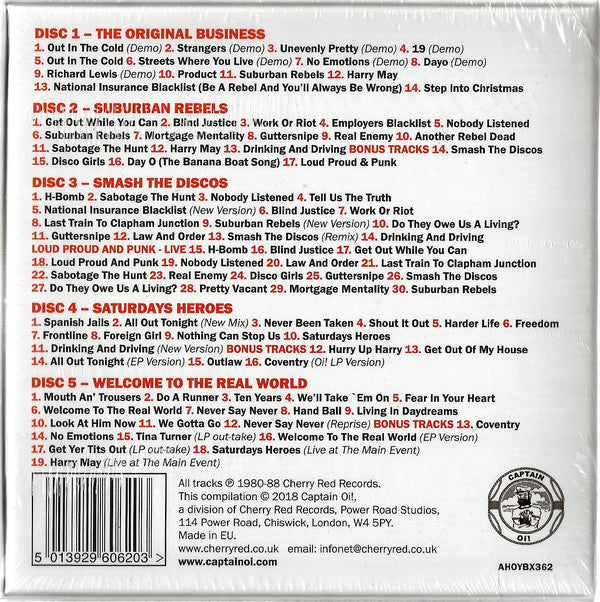 The Business : 1980-88 (5xCD, Album + Box, Comp)