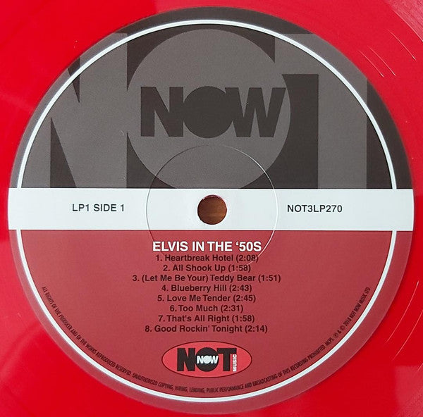 Elvis Presley : Elvis In The 50's (3xLP, Comp, Red)