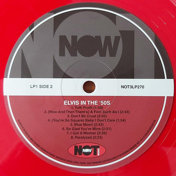 Elvis Presley : Elvis In The 50's (3xLP, Comp, Red)