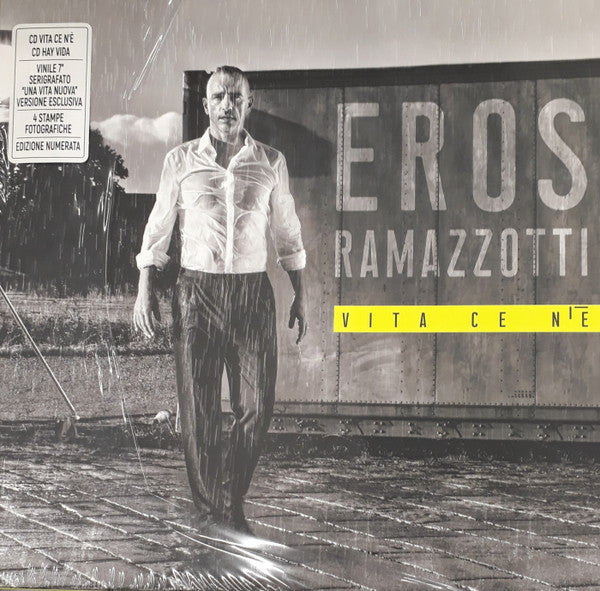 Eros Ramazzotti : Vita Ce N'è (2xCD, Album + 7", Yel + Box, Ltd, Num)