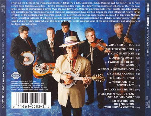 Bobby Osborne & The Rocky Top X-Press : Bluegrass Melodies (CD, Album)