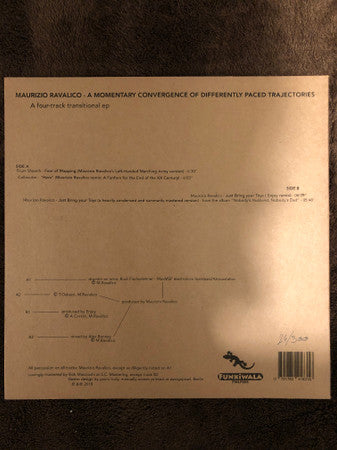 Maurizio Ravalico : A Momentary Convergence of Differently Paced Trajectories (12", EP, Num)