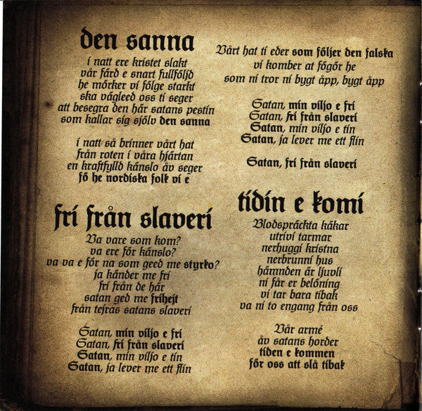 Ondfødt : Dödsrikets Kallelse (CD, Album, Ltd)