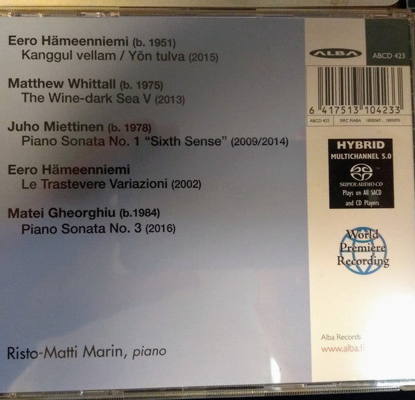 Risto-Matti Marin, Eero Hämeenniemi, Matthew Whittall, Juho Miettinen, Matei Gheorghiu : Sixth Sense (SACD, Album)