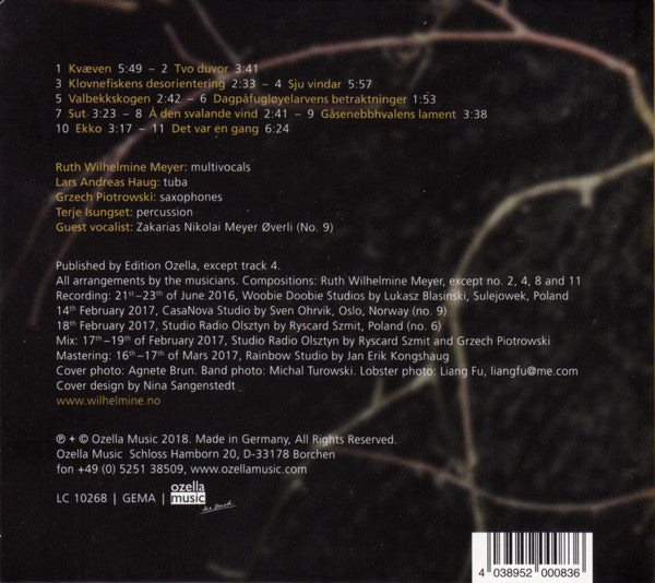 Ruth Wilhelmine Meyer : Klangbiotoper (CD, Album)