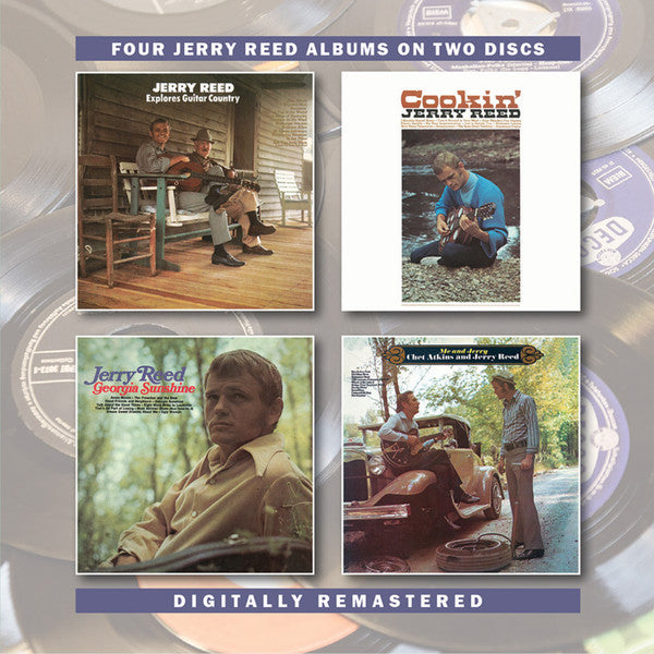 Jerry Reed : Jerry Reed Explores Guitar Country / Cookin' / Georgia Sunshine / Me And Jerry (2xCD, Comp, RM)