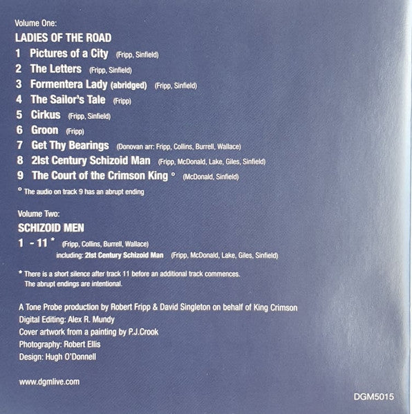 King Crimson : Ladies Of The Road: Live 1971-1972 (2xCD, Album, S/Edition)
