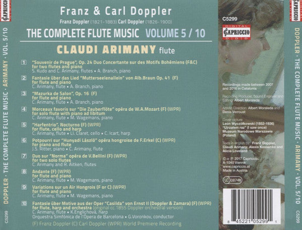 Albert Franz Doppler & Karl Doppler, Robert Aitken (2), Shigenori Kudo, Lluís Claret, Kateřina Englichová, Christine Icart, Alan Branch (2), Michel Wagemans, John Steele Ritter, Orquestra Simfònica De Barcelona I Nacional De Catalunya, Guerassim Voronkov : The Complete Flute Music - Vol. 5 / 10  (CD, Album)