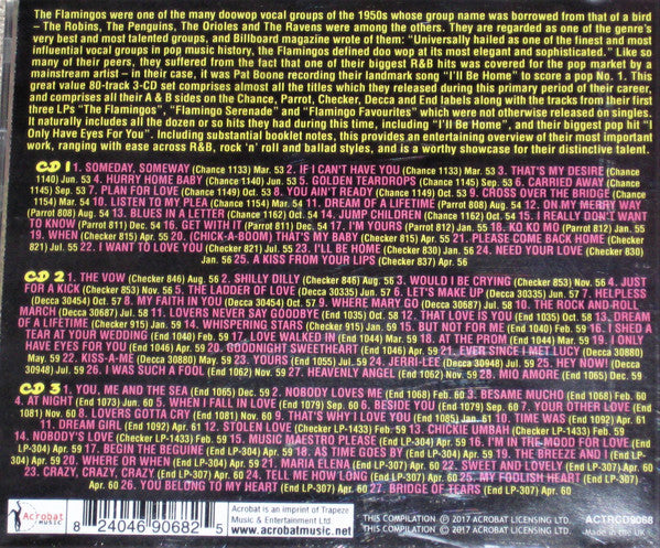 The Flamingos : Collection 1953-61 (3xCD, Comp, RE, RM)