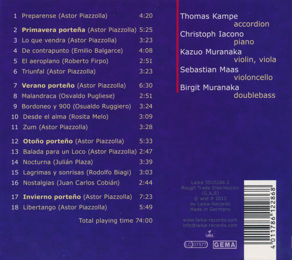 Ensemble Libertango : El Porteño (CD, Album)
